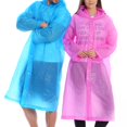 thumbnail image 5 of Happy Date 1PC Raincoat , Adults Emergency Waterproof Raincoat with Hood for Camping, Hiking, Sport or Outdoors, 7 Colors, 5 of 5
