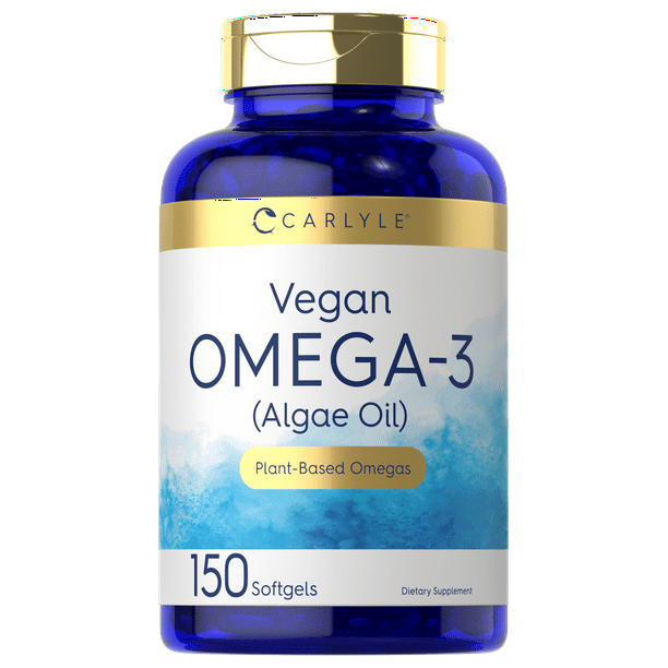 Vegan Omega 3 Supplement 150 Softgels From Algae Oil by Carlyle