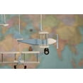 thumbnail image 3 of Hanging Mobile with Wooden Airplanes.Cute Hanging decor for a baby boy's nursery. Travel theme children's hanging decor. Sky Blue/Baby blue color., 3 of 7