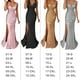 thumbnail image 5 of Vestido de noche Sonducket Traje de fiesta Cuello en V Hombro Sirena Plata S M L XL XXL 3XL, 5 of 6