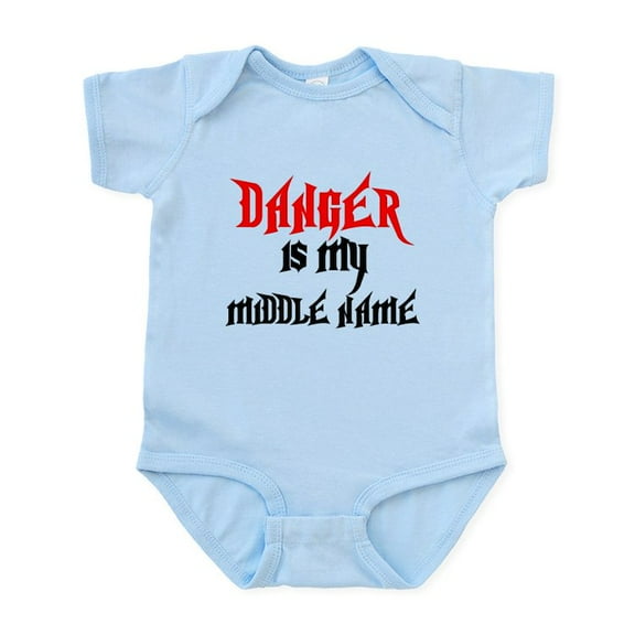CafePress - Danger Is My Middle Name Infant Bodysuit - Baby Light Bodysuit, Size Newborn - 24 Months