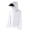 White, variant on Hoodies for Men UPF 50 Hunting Shirts with Mask Breathable Long Sleeve Solid Color Fishing Hoodie L