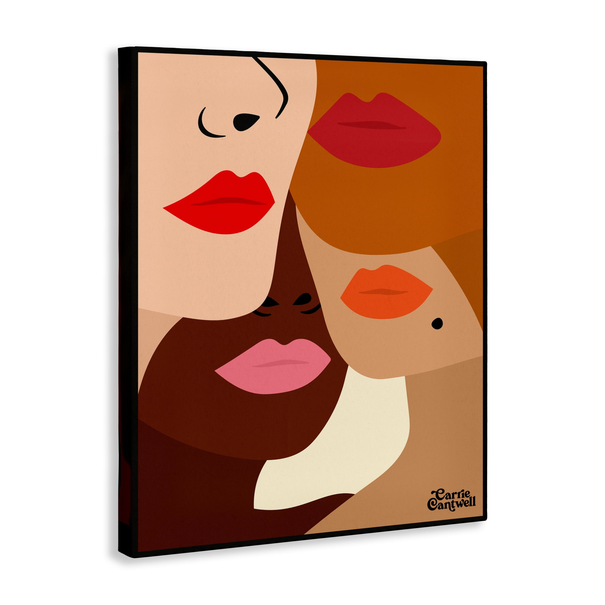 Many Faces of Women Canvas Wall Art, design by Carrie Cantwell