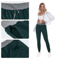 thumbnail image 5 of Aiyino Women's Stretch Sweatpants Cozy Joggers Pants Tapered Active Yoga Lounge Travel Pants with Pockets M, Blackish Green, 5 of 7