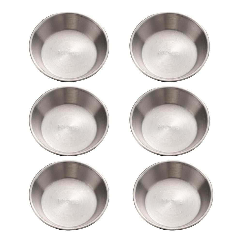 Famure Stainless Steel Sauce Dishes 6PCS Mini Individual Saucers