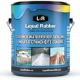 thumbnail image 1 of Scellant Imperméable Couleur Caoutchouc Liquide - Réparation de Fuites Multi-Surfaces Revêtement Intérieur et Extérieur, à Base d'Eau, Facile à Appliquer, Gris Pâle, 1 Gallon, 1 of 5
