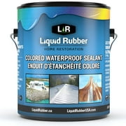 Liquid Rubber Cool Foot Deck and Dock Coating - Easy to Apply Sealant - UV Resistant - Non-Toxic - Misty Gray, 1 Gallon
