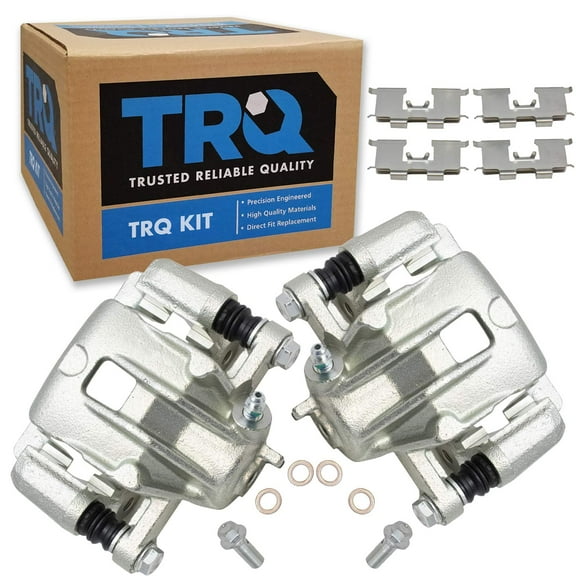 TRQ Rear Brake Caliper Set Compatible with 2006-2008 Hyundai Sonata 2005-2009 Tucson 2006-2010 Kia Optima 2005-2010 Sportage