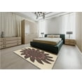 thumbnail image 5 of Ahgly Company Machine Washable Indoor Rectangle Transitional Sepia Brown Area Rugs, 6' x 9', 5 of 7