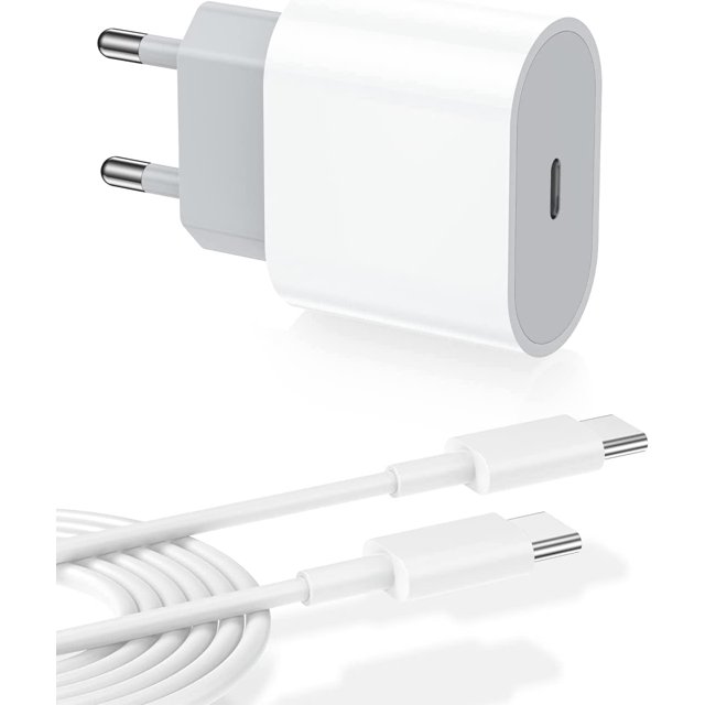 Cargador rápido USB C de 20 W para iPad Pro, cargador USB C PD 3.0 adaptador de corriente con fuente de alimentación de pared USB C de 2 M CA compatible con iPad Pro 12.9/11 2021/2020/2018, iPad Mini 6, Galaxy S21, etc. ACTIVE Biensenido a ACTIVE