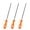 3 PCS, variant on 5/32, 7/32, 3/16 inch Chainsaw Chain Sharpening File, Chain Saw Sharpener Files Tool with Plastic Handle, Round Steel Chainsaw File, for Chainsaw Sharpening Woodworking Hand Tools