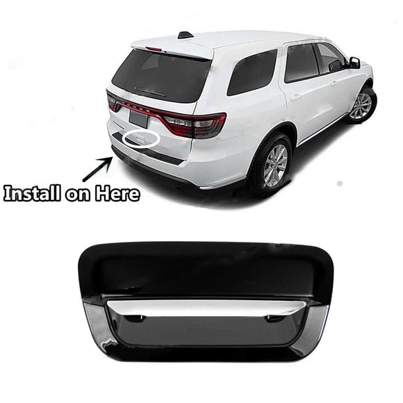 For 2014-2023 for Dodge Durango SUV Glossy Black Rear Trunk Door Handle Bowl Cover-