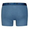 thumbnail image 3 of PUMA Men Boxer Trunks, 6-Pack - Everyday Basic Boxers 6P, Cotton Stretch, Solid Colour Blue Denim M (Medium), 3 of 3