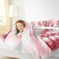 thumbnail image 5 of Manfei Cute Xmas Snowman Full Size Comforter Sets,Dreamy Christmas Tree Bedding Comforter Set,Pink White Bedding Sets For Girl Kids,Microfiber Bedroom Decor Reversible,3pcs, 5 of 9