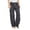 b-1382Dark Gray454, variant on WEIGFI Child Girls Casual Linen Pants Lightweight Summer Loose Fit Elastic Waist Plus Size Solid Color Long Trousers Fashionable Slacks