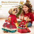 thumbnail image 2 of UOSIA Cute Small Dog Christmas Dress Red Puppy Princess Dress with Bowknot Warm Holiday Girl Dog Clothes, 2 of 9