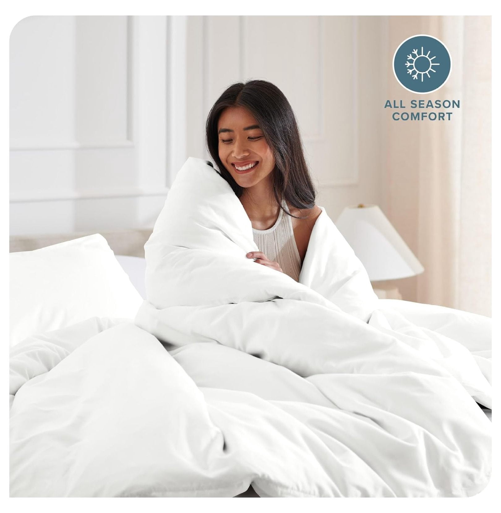 Bedding Duvet Cover Oversized Queen - Premium 1800 Super Soft Collection - Lightweight, Cooling - Soft Breathable Bedding Duvet Cover (Oversized Queen, Cream)
