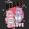 thumbnail image 2 of Men's Care Bears Valentine's Day Love-a-Lot Bear and Share Bear Love Graphic Tee Charcoal Small, 2 of 5