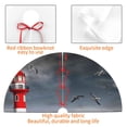 thumbnail image 4 of Sikiie 3d Lighthouse in the Surf 30-48 inches {designName} Print Christmas Tree Skirt Snowman Xmas Tree Skirt with Edge Christmas Decorations for Holiday Party36", 4 of 7