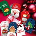 thumbnail image 5 of 100 Pcs Christmas Gift Tags, Christmas Hanging Tag Label for Christmas DIY Decorations Present Wrapping with Christmas Ribbons, Gift decoration 10 Styles, 5 of 7