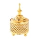 thumbnail image 2 of Candelabro decorativo Quemador de incienso Candelabro Incensario dorado Porta incienso estilo 2, 2 of 8