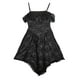 thumbnail image 1 of Vestido De Mujer Sling Correa De Espagueti CordóN Encaje Patchwork Irregular Verano Midi Vestido XBTCLXEBCO Negro;S, 1 of 5