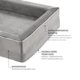 thumbnail image 2 of Cama ortopédica Codi para perros grandes con espuma viscoelástica impermeable y funda extraíble color gris, 2 of 5
