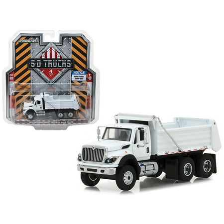Truck Four - 2018 International WorkStar Construction Dump Truck White S.D. Trucks Series 4 1/64 Diecast Model by Greenlight