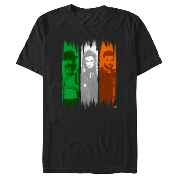 Men's WWE Irish Wrestlers Graphic Tee Black X Large
