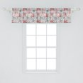 thumbnail image 2 of Ambesonne Floral Window Valance, Grunge Pastel Flowers Print, 54" X 12", Pale Seafoam Rose, 2 of 3