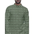 thumbnail image 4 of Atasi Kurta Asymétrique à Boutons pour Hommes en Coton Slub Imprimé Mode pour Hommes, 4 of 5