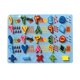 thumbnail image 2 of Tablero de alfabeto de madera Montessori, práctico tablero de rompecabezas colorido para niños y Números arábigos, 2 of 9