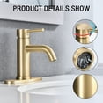 thumbnail image 2 of PROOX Single Hole Faucet Single-handle Bathroom Faucet, 2 of 7