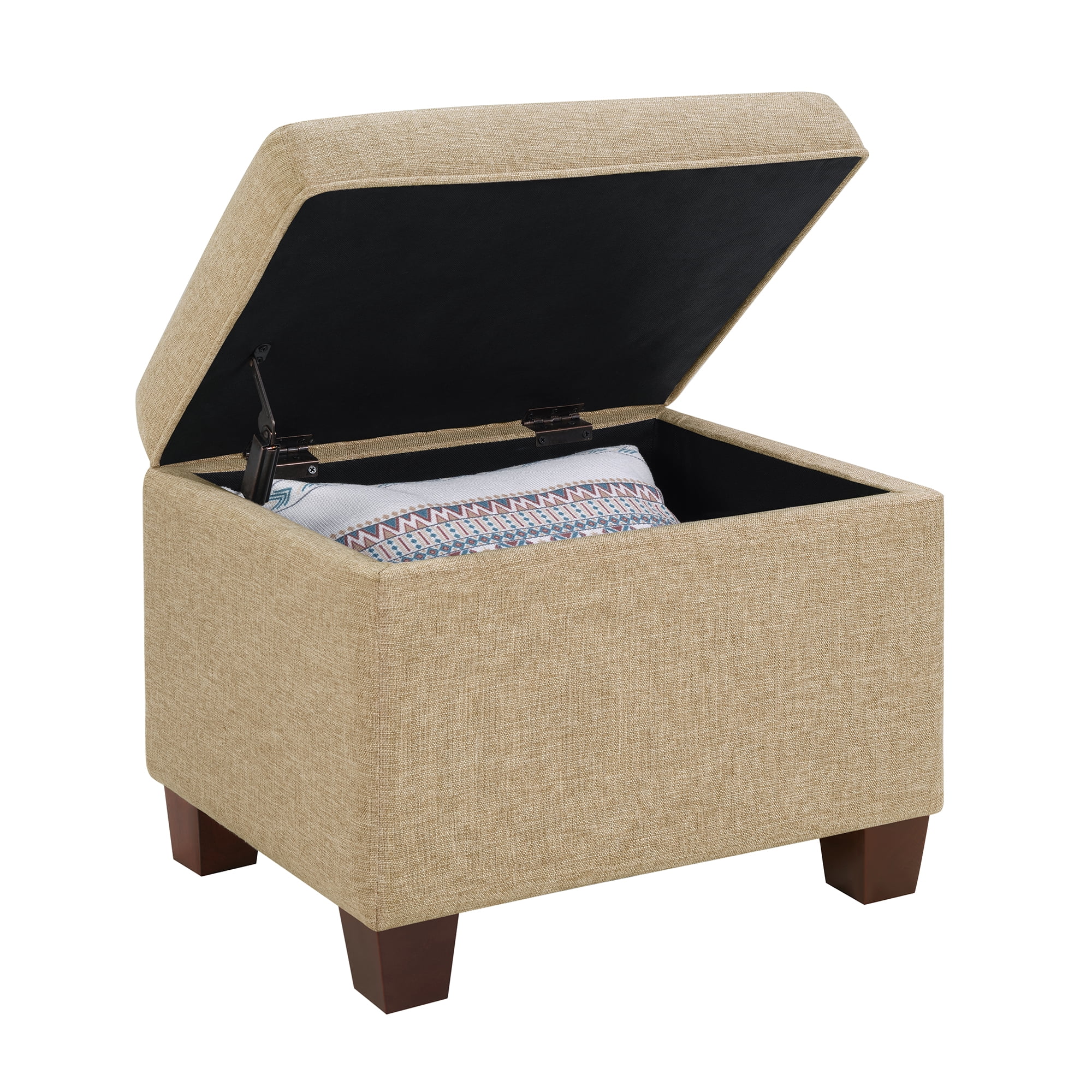 Convenience Concepts Madison Storage Ottoman, Tan Fabric