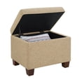 thumbnail image 3 of Convenience Concepts Madison Storage Ottoman, Tan Fabric, 3 of 7