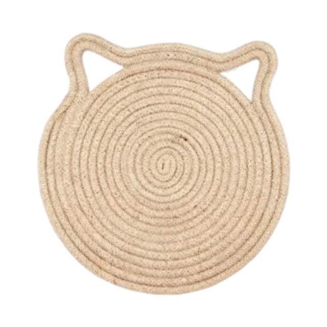 Milaget 1PCS Dual Scratching Pads for Indoor Cats Natural Cotton Rope Cat Scratch Pad S