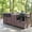Dark Brown, variant on Outdoor Grill Cart with Stainless Steel Top for Kamado & Griddle, Solid Wood BBQ Stand Table with Drawer, Storage for Large Ceramic Cooker and 21"/28" Flat Top Grill, Dark Brown
