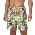 thumbnail image 2 of Balery Mushrooms Gnomes Mens Swim Trunks Swim Shorts for Men Quick Dry Inseam Beach Shorts with Compression Liner Pocket-XX-Large, 2 of 9