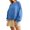 Blue, variant on Vedolay Hoodies for Women Plus Oversized Crew Neck Long Sleeve Pocket Sweatshirts Red,XL