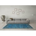 thumbnail image 3 of Ahgly Company Indoor Rectangle Oriental Light Blue Traditional Area Rugs, 4' x 6', 3 of 4