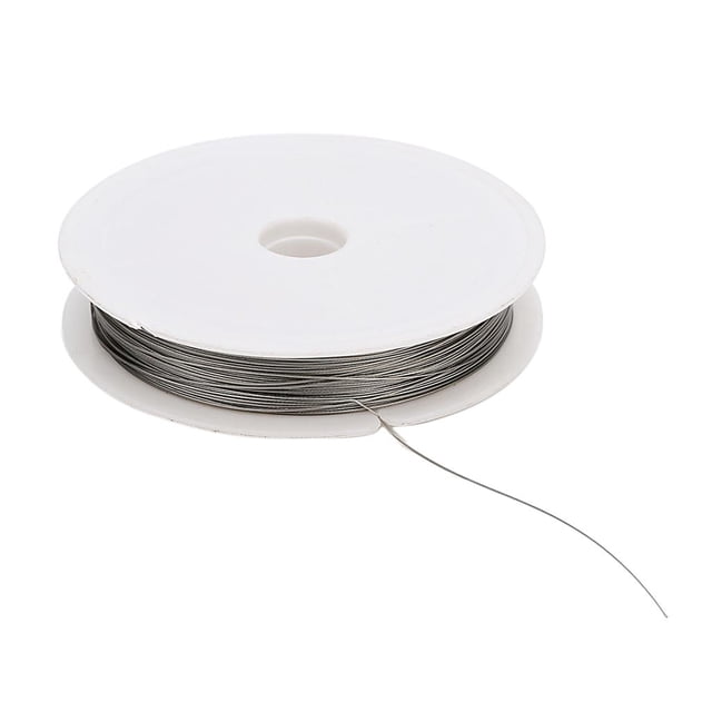 1 Rollo de Alambre de Joyería, de Brazalete de Alambre de Abalorios de Memoria Resultados de Joyería para Suministros de Joyería de Envoltura 80 metros 0.38 mm Soledad Fabricación de joyas Cordón