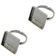 thumbnail image 1 of 2 piezas de accesorios de ajustable negro metálico cuadrado artesanal, 1 of 3