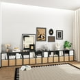 thumbnail image 5 of NEWADARA Wooden Black 6 Cube Storage Organizer with Closed Back Panel,Cube Shelf Heavy Duty with Compartments for Living,Display Bookshelf for Adult, 5 of 6