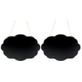 thumbnail image 1 of MasteelfCA 2 Pcs Double-sided Cloud Shape Boards Lanyard Design Display Chalkboards (Black), 1 of 8