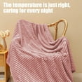thumbnail image 4 of LuxeLiving Soft Thick Flock Blanket, Nap Blanket For Beds Sofas, Ultimate Comfort, Warmth, Striped Design, Stylish Home Decor, Winter Use, 4 of 6