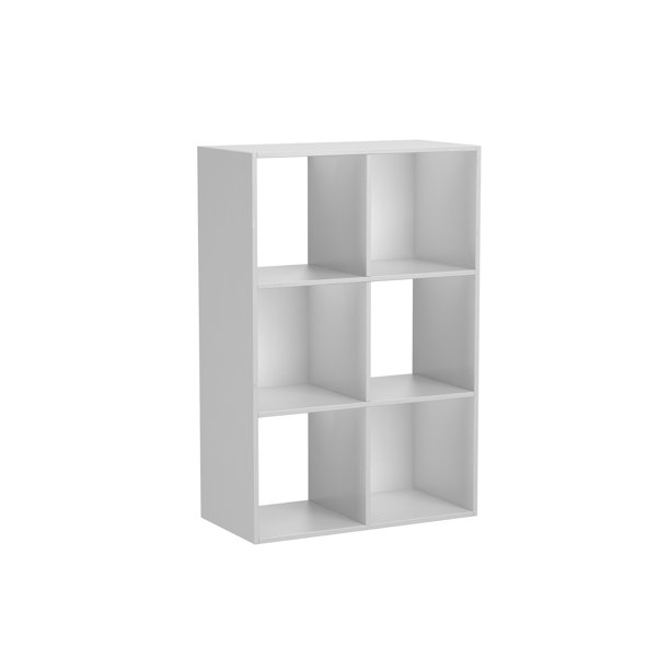 Mainstays 6 Cube Storage Organizer, White