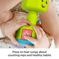 thumbnail image 5 of Fisher-Price Laugh & Learn Countin’ Reps Dumbbell Musical Baby Rattle Toy for Unsex Infant & Toddler, 5 of 8