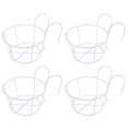 thumbnail image 2 of Bgsha 4pcs Round Flower Stand With Fence Hook Flower Pot Rack Hanging Flower Pot, 2 of 10