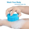 thumbnail image 3 of Cepillo corporal para cepillado húmedo y seco, cepillo de baño de silicona para una exfoliación suave en una piel más suave y brillante, masaje suave con baño y cepillo corporal para mejorar la, 3 of 8