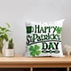 thumbnail image 2 of Funda de almohada decorativa del día de San Patricio 18x18 pulgadas Patrón de trébol verde Piel de melocotón Funda de cojín de terciopelo Sofá lavable a máquina Sofá Decoración del hogar Funda de, 2 of 4